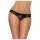 Obsessive Miamor - string ouvert femme avec strass - dentelle noire - L/XL