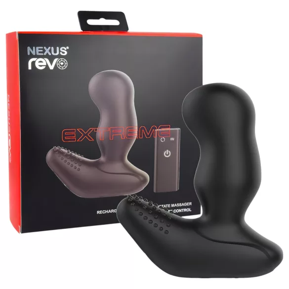 Nexus Revo Extreme - stimulateur prostate rotatif télécommandé - silicone noir