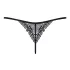 Obsessive Intensa - string en dentelle à lanières - noir - L/XL