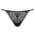 Obsessive Intensa - String en dentelle avec lanières (noir) - L/XL