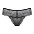 Obsessive - string femme dentelle avec strass - noir