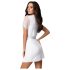 Obsessive Miamor Robe - peignoir à manches en dentelle avec string (blanc)