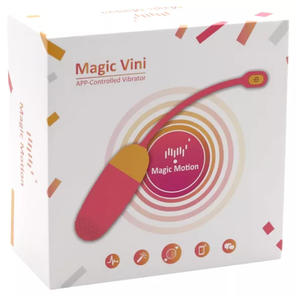 Magic Motion Vini - œuf vibrant connecté rechargeable - silicone orange