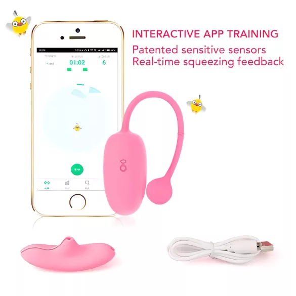 Magic Motion - Boules de geisha vibrantes - silicone rose