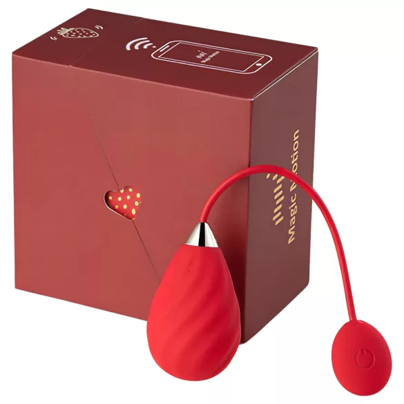 Magic Motion Sundae - œuf vibrant connecté - rechargeable - rouge