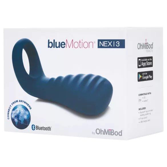 OHMIBOD Bluemotion Nex 3 - anneau vibrant intelligent (bleu)