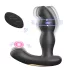 Aixiasia Hiross - vibromasseur anal rotatif - silicone noir