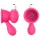 Aixiasia Bobo - stimulateur de tétons vibrant - silicone rose