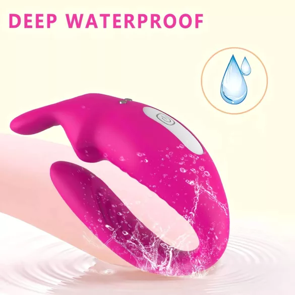 Aixiasia Hera - vibromasseur duo sans fil et rechargeable (rose)