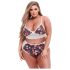 Baci - ensemble lingerie grande taille - fleurs dentelle