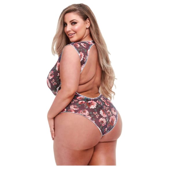 Baci - Body grande taille - dentelle fleurie
