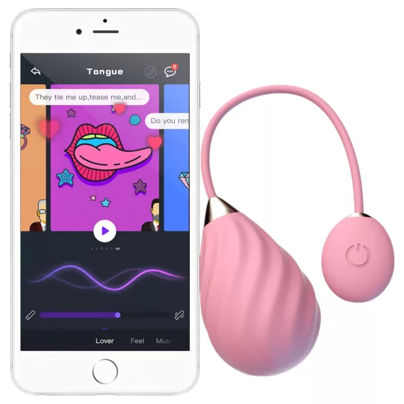 Magic Motion Sundae - œuf vibrant connecté rechargeable - rose