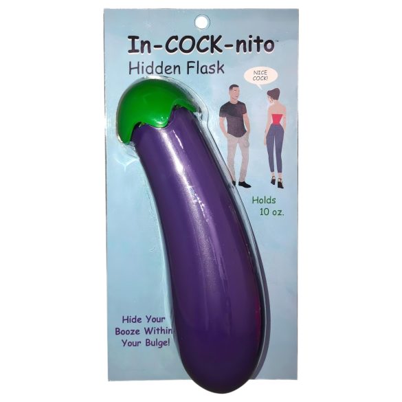 In-cock-nito - gourde aubergine discrète - silicone violet