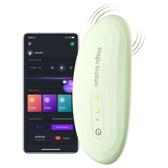 Magic Motion Nyx - vibromasseur pour culotte connecté - vert