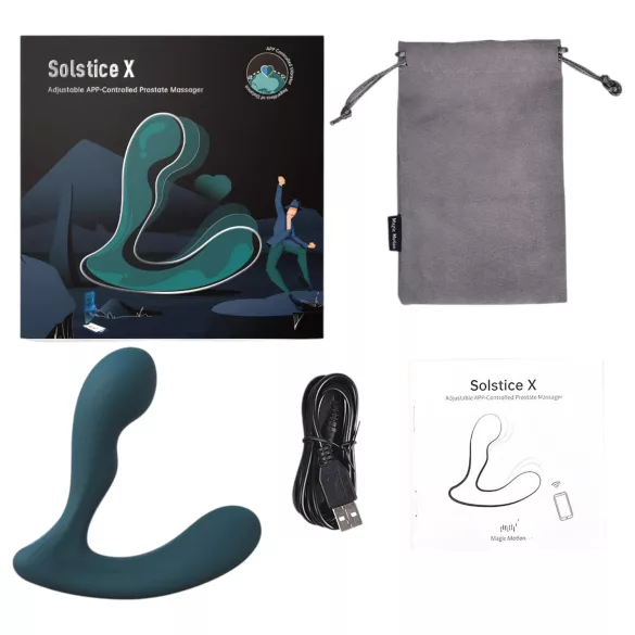Magic Motion Solstice X - stimulateur prostate vibrant connecté - silicone vert
