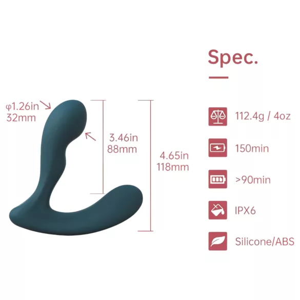 Magic Motion Solstice X - stimulateur prostate vibrant connecté - silicone vert