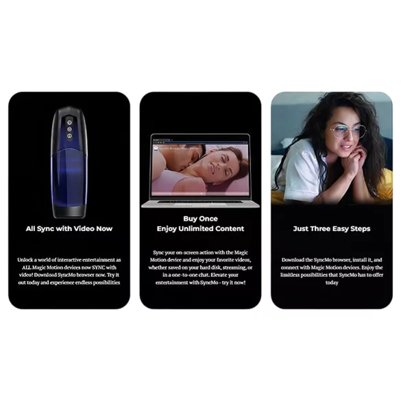 Magic Motion Xone - masturbateur connecté - silicone bleu