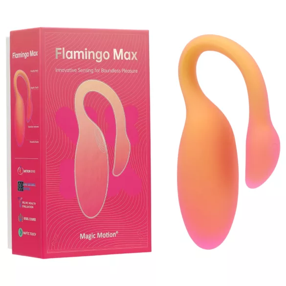 Magic Motion Flamingo Max - œuf vibrant connecté - silicone orange