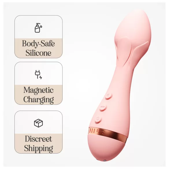 Vush Fleur - vibromasseur masseur rechargeable et étanche (rose)
