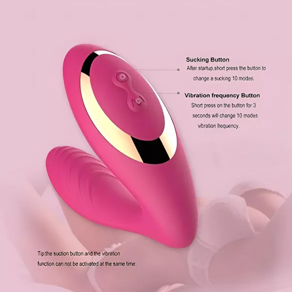 Tracy's Dog OG - Vibromasseur point G et clitoridien - silicone rose