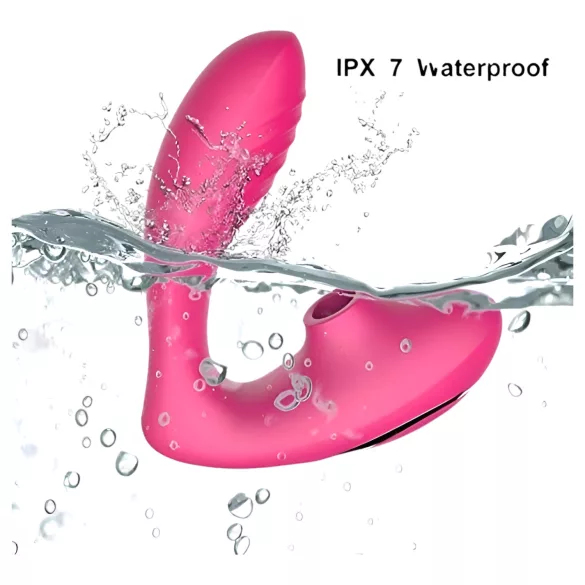 Tracy's Dog OG - Vibromasseur point G et clitoridien - silicone rose