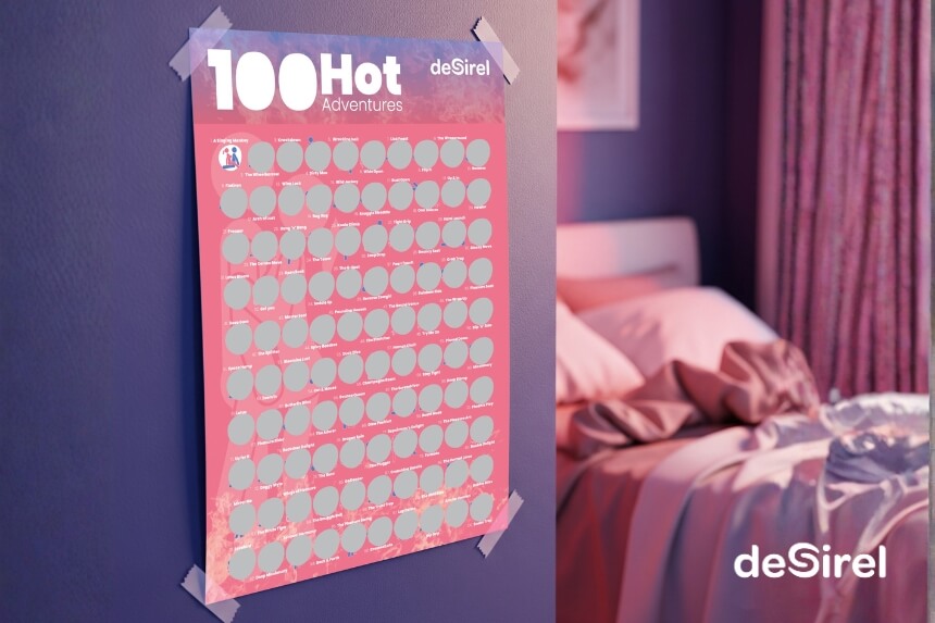 Desirel – Poster 100 positions sexy à gratter | Desirel.fr Sex Shop