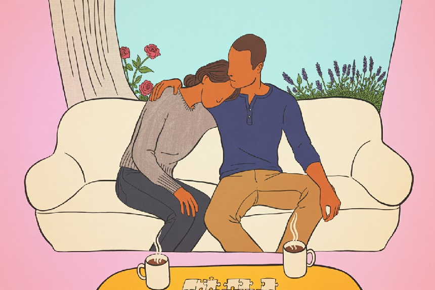 Un couple profite d’un moment d’intimité non sexuelle. | Sex Shop Desirel.fr